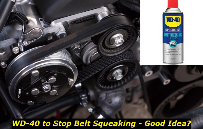 wd-40 on sqeuaking belt